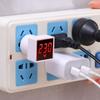 EU Plug Test Indicator Light Voltmeter 50-500V Car Motorcycle Detector Durable Digital Voltmeter