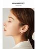 2024 Trendy 999 Pure Silver Spring Stud Earrings for Women - Simple, Versatile, Cold Style Ear Jewelry