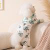 Warm Pet Jumpsuits Dinosaur Printed Four Legged Dog Clothing Cute Dog Pajamas Indoor
