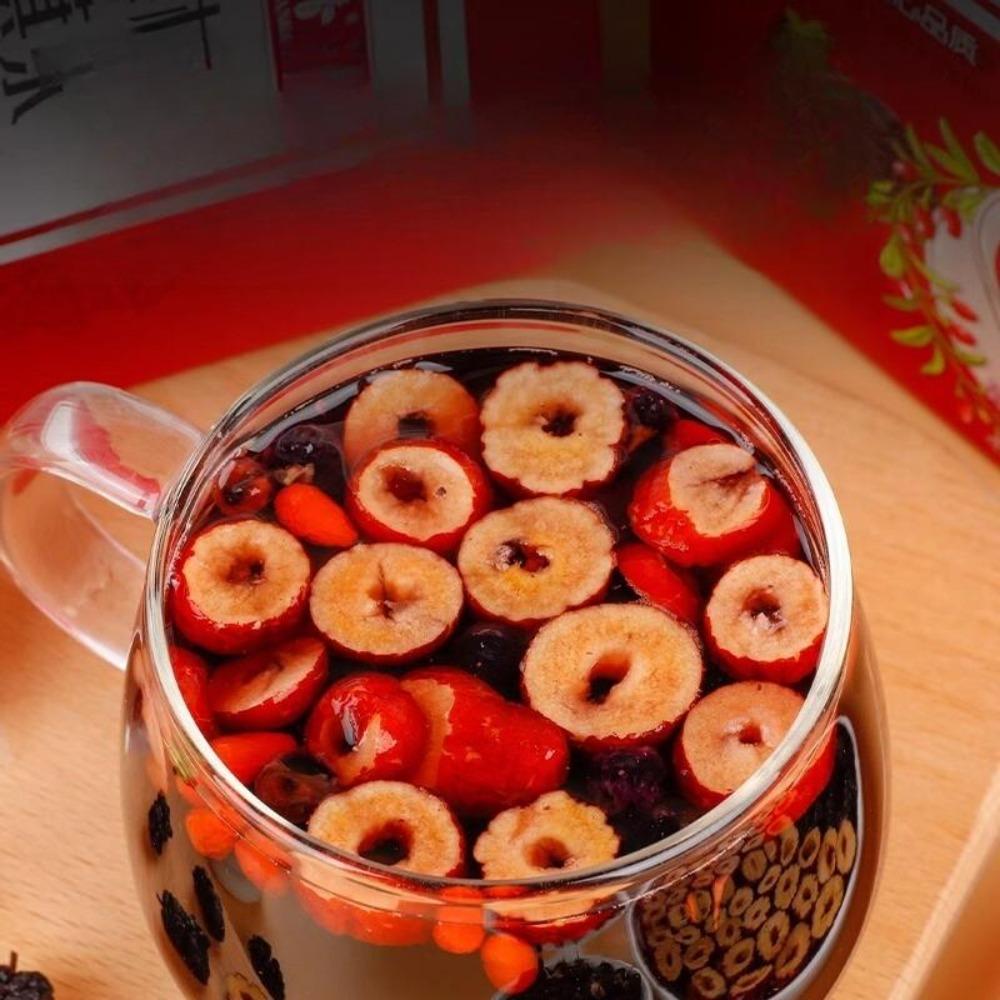 Goji Berry Mulberry Black Date Herbal Tea - Energy Booster for Men & Women