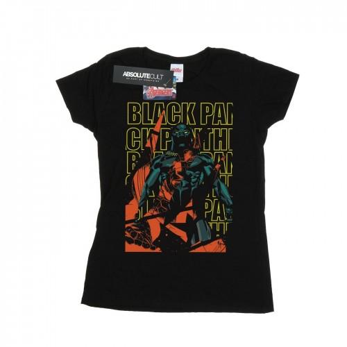 

Marvel Womens/Ladies Avengers Black Panther Collage Cotton T-Shirt XXL білий