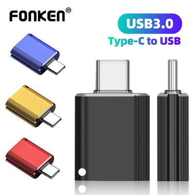 FONKEN Адаптер OTG Type C до USB 3.0 OTG Type-C OTG USB C OTG з ланцюгом Glow Otg для телефону, ноутбука