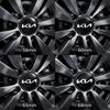 ENTQ1 4pcs 56mm 60mm 65mm 68mm Car wheel emblem Wheel Center Hub Cap auto Rim refit badge covers sticker styling accessories For kia 54A