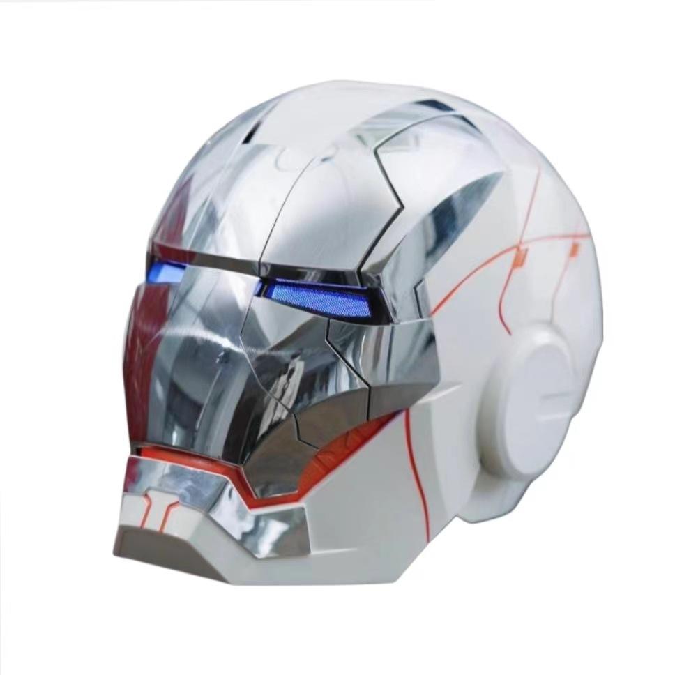 New Iron Man Helmet Black Gold Black Silver Electric Helmet Voice Controlled Voice Machine Helmet Movable Mask Trendy Collection