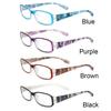 Comfortable Flowers Vintage Elegant Ultra Light Frame Eye Protection Anti-Blue Light Eyeglasses Reading Glasses