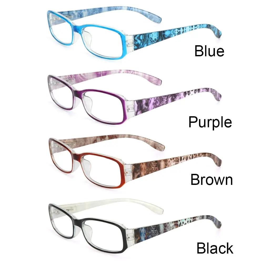 Comfortable Flowers Vintage Elegant Ultra Light Frame Eye Protection Anti-Blue Light Eyeglasses Reading Glasses