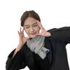 Winter thickened warm scarf women's versatile solid color short knitted student windproof literary soft waxy