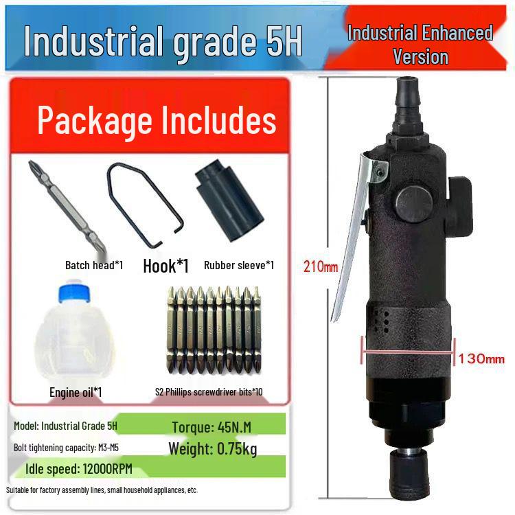 High-Power Industrial Grade Pneumatic Air Screwdriver for Woodworking