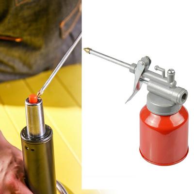 250ml Oil Can Spout Thumb Pump Oiler Oil Can Pot Lubrication Oil High Pressure Pump Oiler Grease for Application Car Repair Tool
