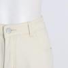 Pantalon en denim droit patchwork taille haute pour femme, effet dégradé – Collection Automne 2025