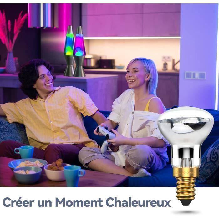 Lávová žárovka - Klarlight - E14 R39 - 25W - Teplá bílá - Balení po 4