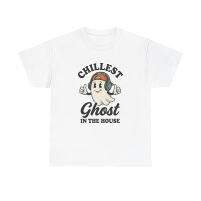 Ghost Clipart Shirt Halloween Joke Gift Women Retro Tee Specter T-Shirt Horror