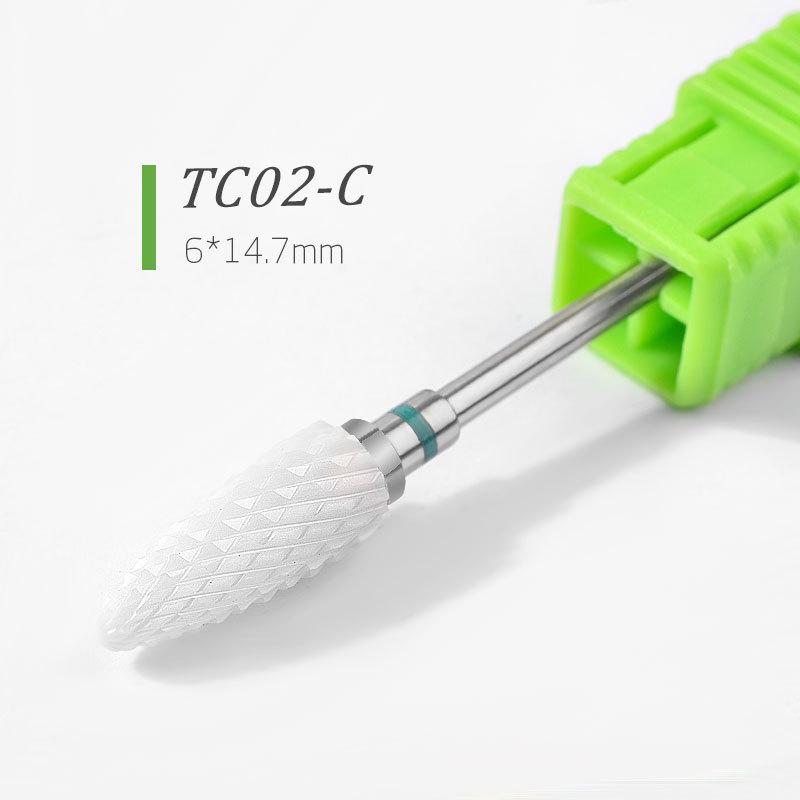 Ceramic Carbide Nail Drill Bits Milling Cutter For Manicure Set Mill Brush Manicure Machine Accessories for Removing Gel Varnish