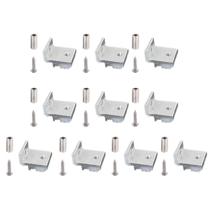 10lots Aluminum Alloys Shelf Supports Compatibility with 202 3030 4040 Profiles Light Weight and Strong Corner Fitting