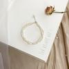 Natural Baroque Freshwater Pearl Bracelet Handwoven Double Layer Bracelet Simple Pearl Bracelet