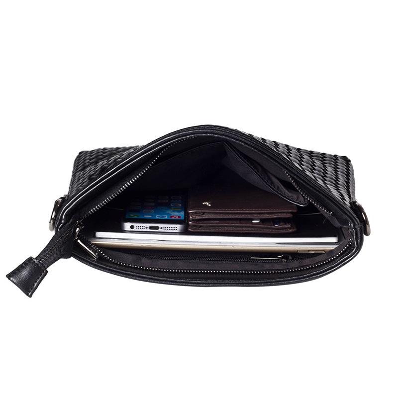 Version Coréenne de Sac à Bandoulière pour Homme, Sac Décontracté Tissé à la Main pour Homme, Sac Messager Tendance, Sac à Dos d'Extérieur