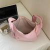Borsa a spalla in velluto a coste da donna borsa a tracolla a tinta unita