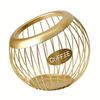 Spherical Coffee Capsule Holder Large Capacity Coffee Pod Basket Metal Wire Fruit Bowl Snack Storage for Home Kitchen