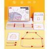 Match Puzzle Game Drevená hračka DIY Matematická geometria Stolná hra Myslenie Matching Logic Training Detské vzdelávacie hračky