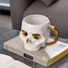 Tasse à café Crâne d'Halloween avec anses Nouveauté Gothique Tasses en céramique sur le thème d'Halloween Tasses Tête de Squelette en Porcelaine Tasse à Eau