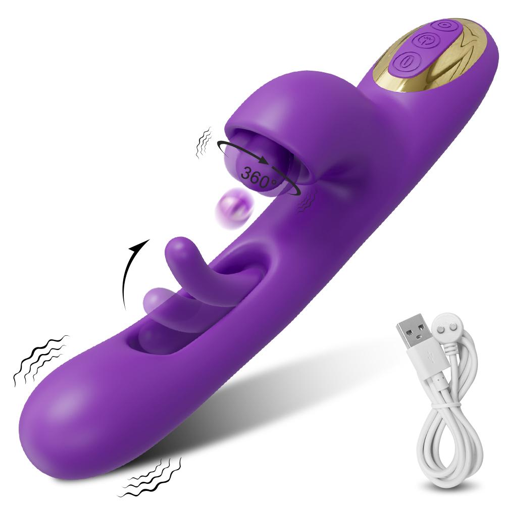 Powerful Tapping G Spot Vibrator Female Flapping Clitoris Stimulator Massager 3 Motors Dildo Adults Goods Sex Toys For Women
