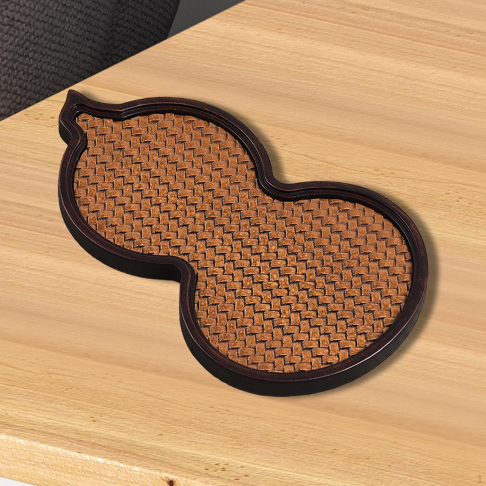 

Chinese Stylish Tea Serving Tray Dining Table Gourd Shape Sushi Food Display Platter S