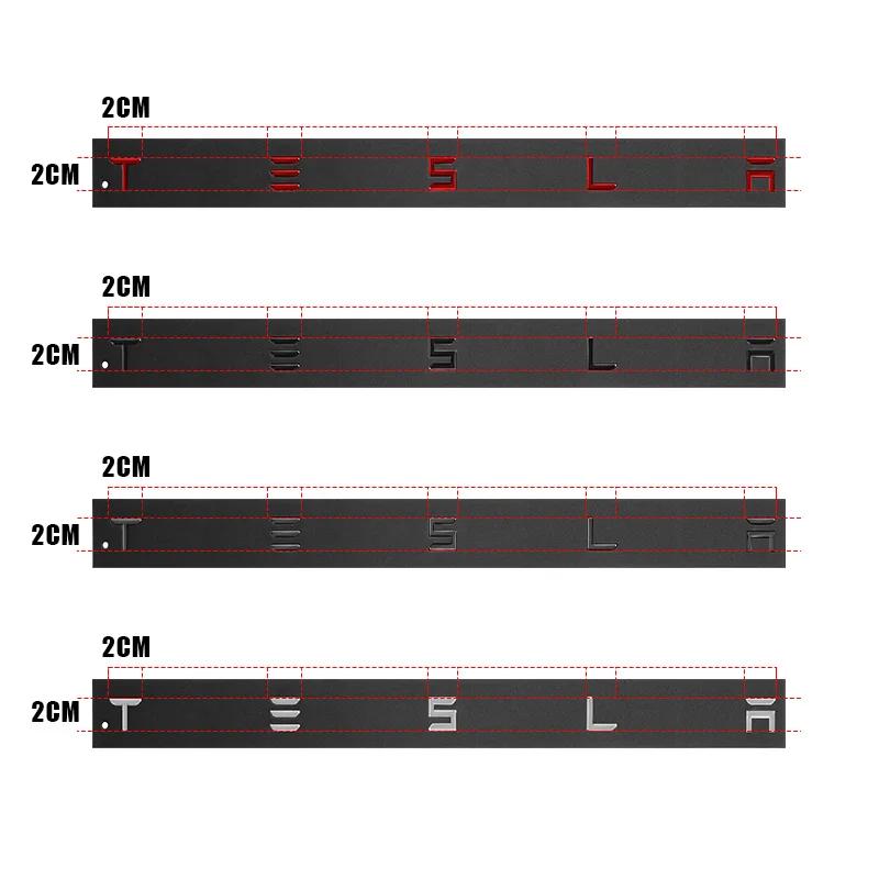 Autoaufkleber 2025 Neues Tesla 3D ABS Autoemblem Tesla Buchstabe Motorhaube hinten Heckklappe Kofferraum Aufkleber Abzeichen Aufkleber Für Modell 3 Modell