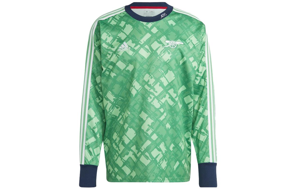 Adidas Sweatshirts Men s Green Crew Neck Moderate Regular HT7193 XXL
