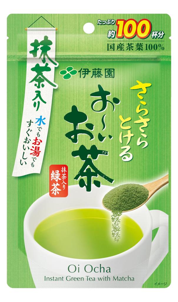 Itoen Oi Ocha Matcha Green Tea Powder, 80g, Zip-Closed Bag