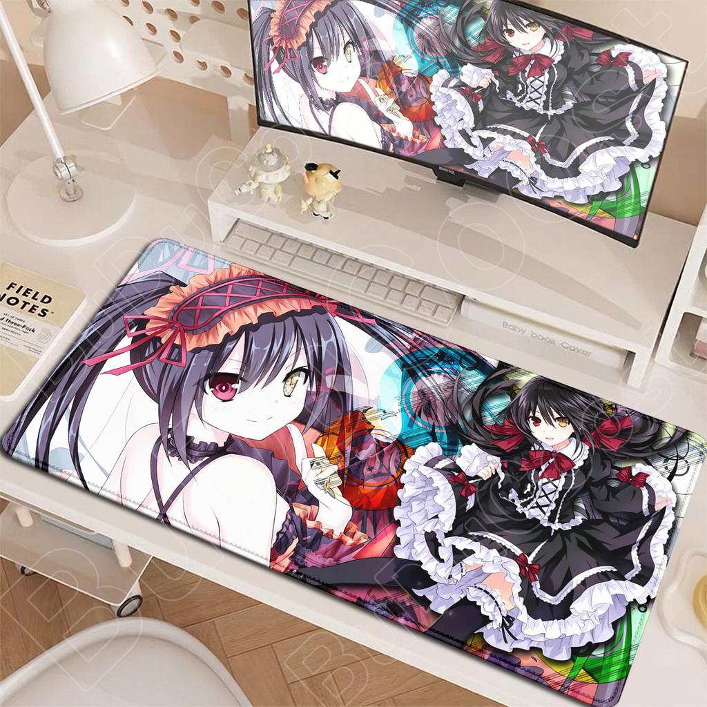 XXL Anime Dívky Tokisaki Kurumi Podložka pod myš Nová Hot Date A Live Hra Podložky pro notebooky a stolní počítače Velká Gumová Podložka na klávesnici s uzamčeným okrajem