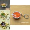 Adorable Simulated Food Mini Bowl Key Chain Pendant Decorations