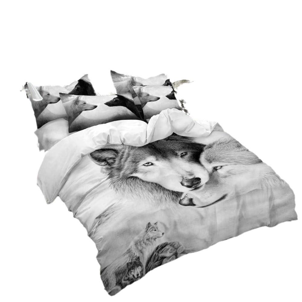 Bedding Kit, Bed Sheet Quilt Cover, Home Textile Three-Piece Set 3D Digital Printing