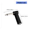 Angled 1/4Inch Male to Female Connectors Stereo Audios Adapter for Stage Equipment and Home Studios Speed Signal Transfer