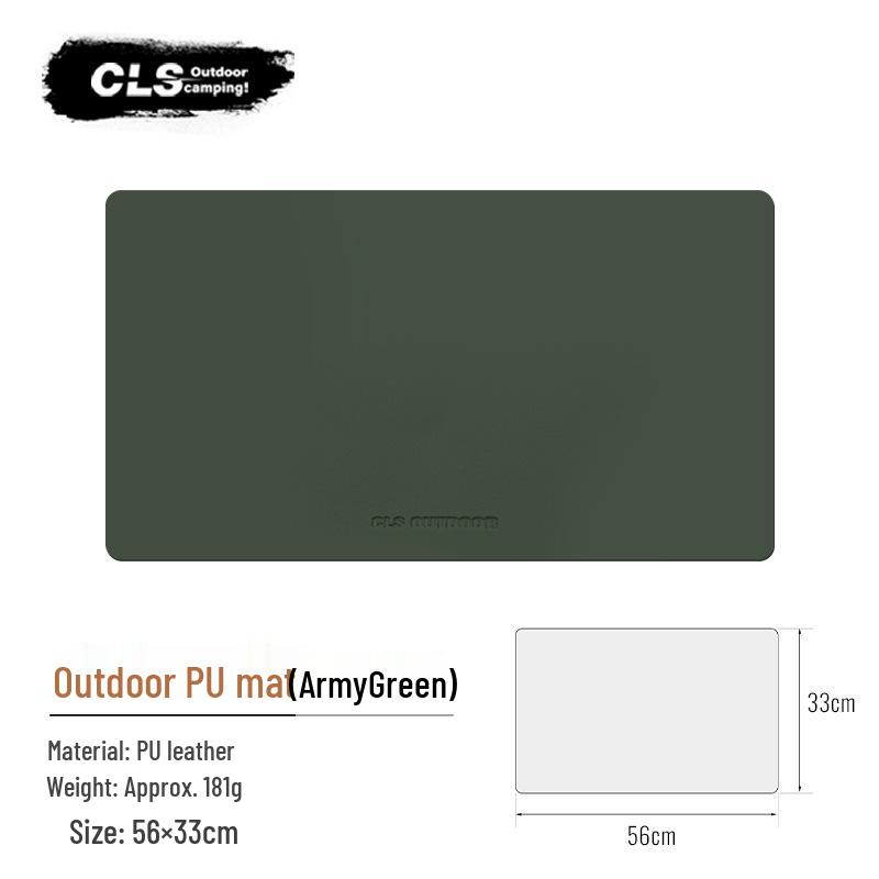 Heat-Insulating Waterproof PU Leather Placemat & Tablecloth for Camping and Picnics