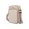 Michael Kors Jet Set Travel Monogram Vintage Zip Closure PVC Phone Crossbody Bag Women bags Vanilla 35H9GTVC1B-VANILLA
