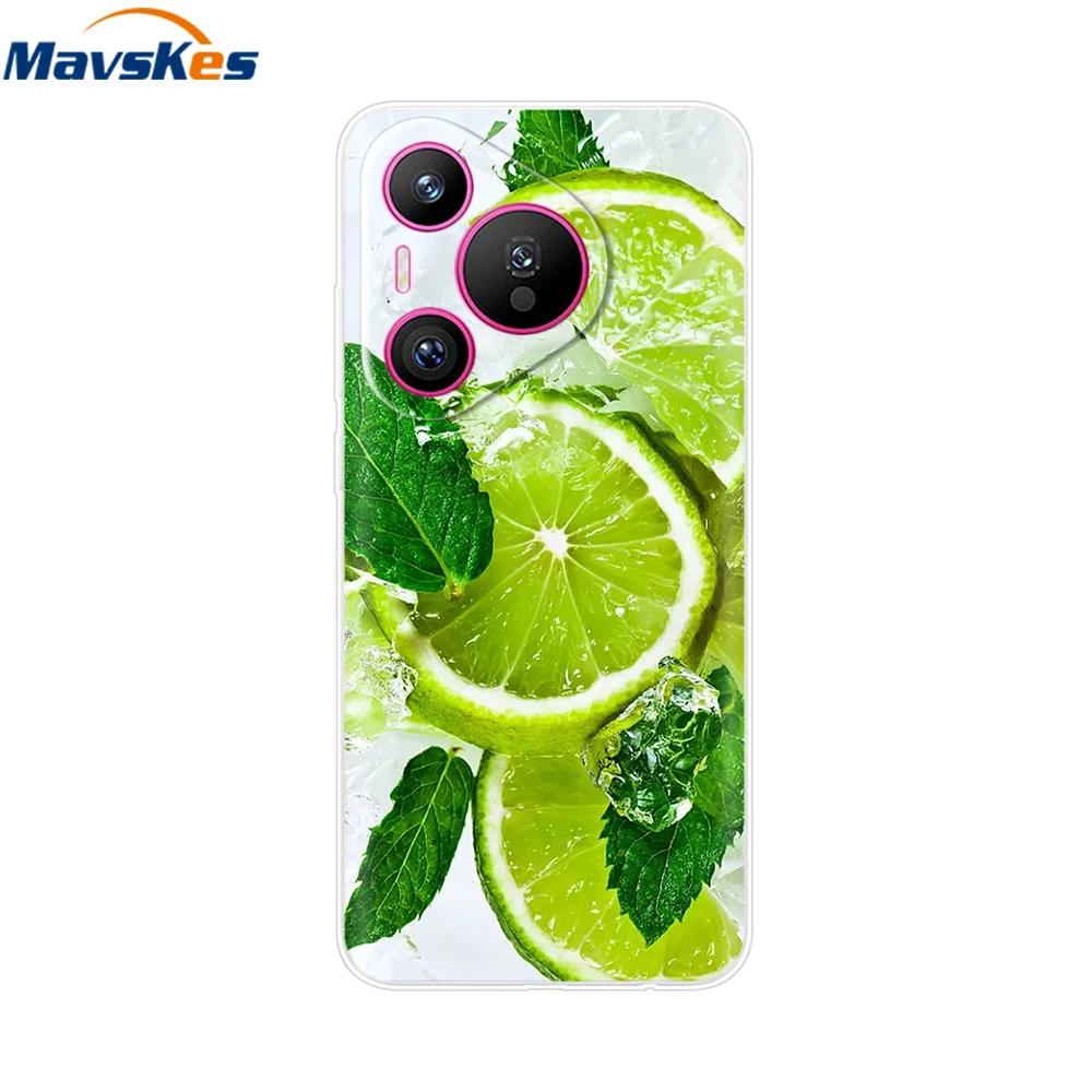 For Huawei Pura 70 Pro Case Pura 70 Clear Back Cover Pretty Girl Bumper Soft TPU Funda For Huawei Pura 70 Pro+ Pura70 Ultra Capa