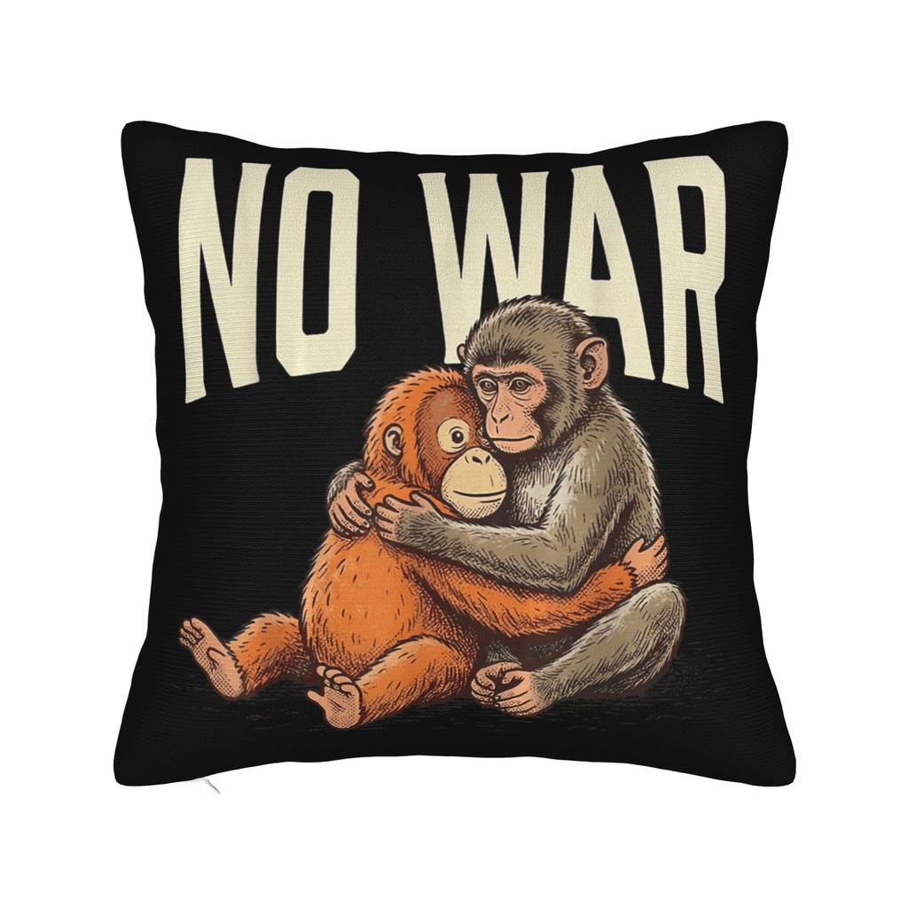 Adorable Cute Baby Monkey Punch Pillow Cover Vintage Pillow Case For Sofa Car Home Decor Graphic Pillowcases Gift Idea