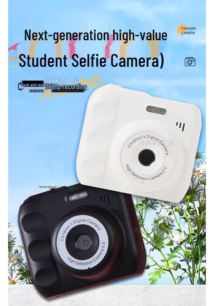 HD Aparat Polaroid z podwójnym obiektywem dla studentów - Uroczy i przenośny, Natychmiastowy transfer zdjęć do telefonu, Kolorowe zdjęcia 12MP