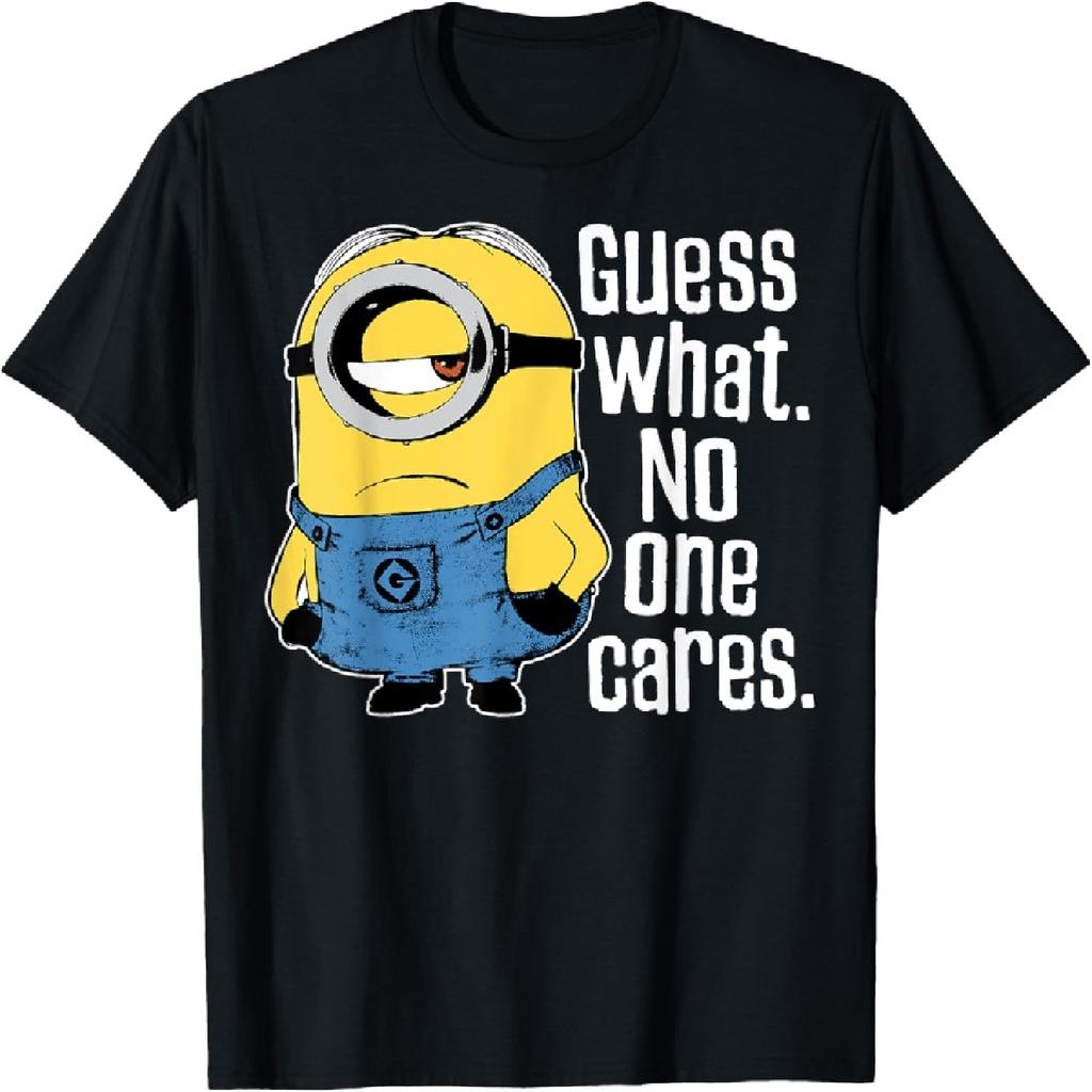 Despicable Me Minions Stuart No One Cares Graphic T-Shirt T-Shirt