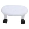 Low Rolling Stool with Wheels Ergonomic Heavy Duty Short Rolling Seat for Bedroom Living Room
