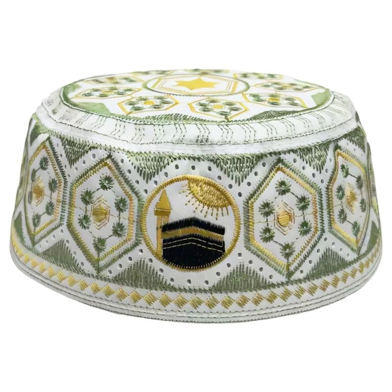 Bestickte jüdische Kippa Totenkopf-Abdeckung Traditionelles Design Leicht für religiöse Zeremonien und den täglichen Gebrauch