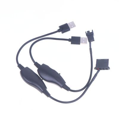 USB auf 4Pin PWM 5V auf 12V Boost-Leitung Lüfter-Stromadapter Stecker Konverterkabel mit Einstellschalter