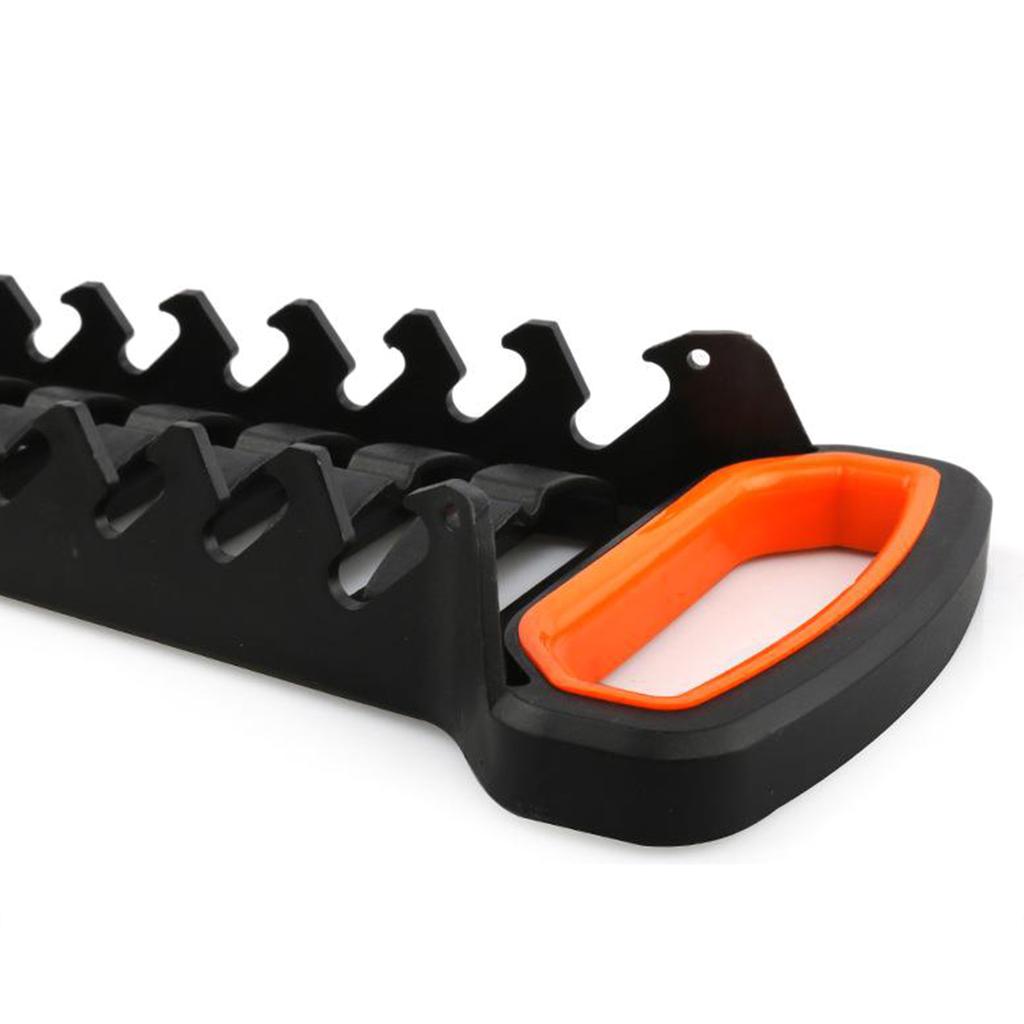 Multi Slots Ratchet Wrench Storage Rack Pliers Spanner Tool Organizers Plastic Rail Tray for Garage and Workshop Use
