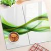 Multifunctional Decorative Glass Boards Abstract Waves 2x30x52 cm
