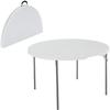 Table Pliante - LIFETIME - 122x122x73,5 Cm - Ultra Résistante - Pliable - Extérieur
