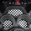 3pcs Car Coaster Water Cup Non-Slip Leather Pad Holder Mat For MINI Cooper F54 F55 F56 F57 F60 Countryman Clubman Accessories