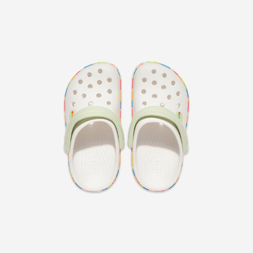 Crocs Crocband Chevron Band Clog Toddler [CRS213840-WHITE/MULTI]