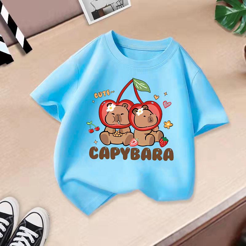 Children's Casual Short-sleeved T-shirt - Summer Girls' And Boys' Fashionable And Cute T-shirt