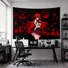 1pc High School DxD Rias Anime Tapestry, Red Aesthetic Collage Wall Hanging, Cool Anime Girl Tapestry for Room Decoration Items