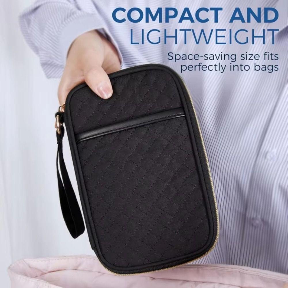 

Waterproof Cable Bag Large Capacity Protective Pouch Portable Carrying Bag рожевий